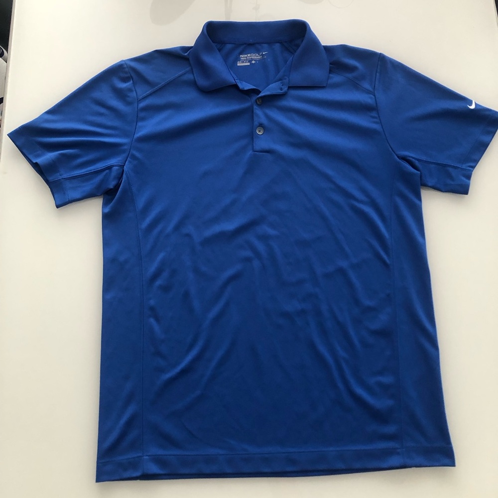 Nike Men’s Dri-Fit Golf Polo Shirt Blue Size Medium